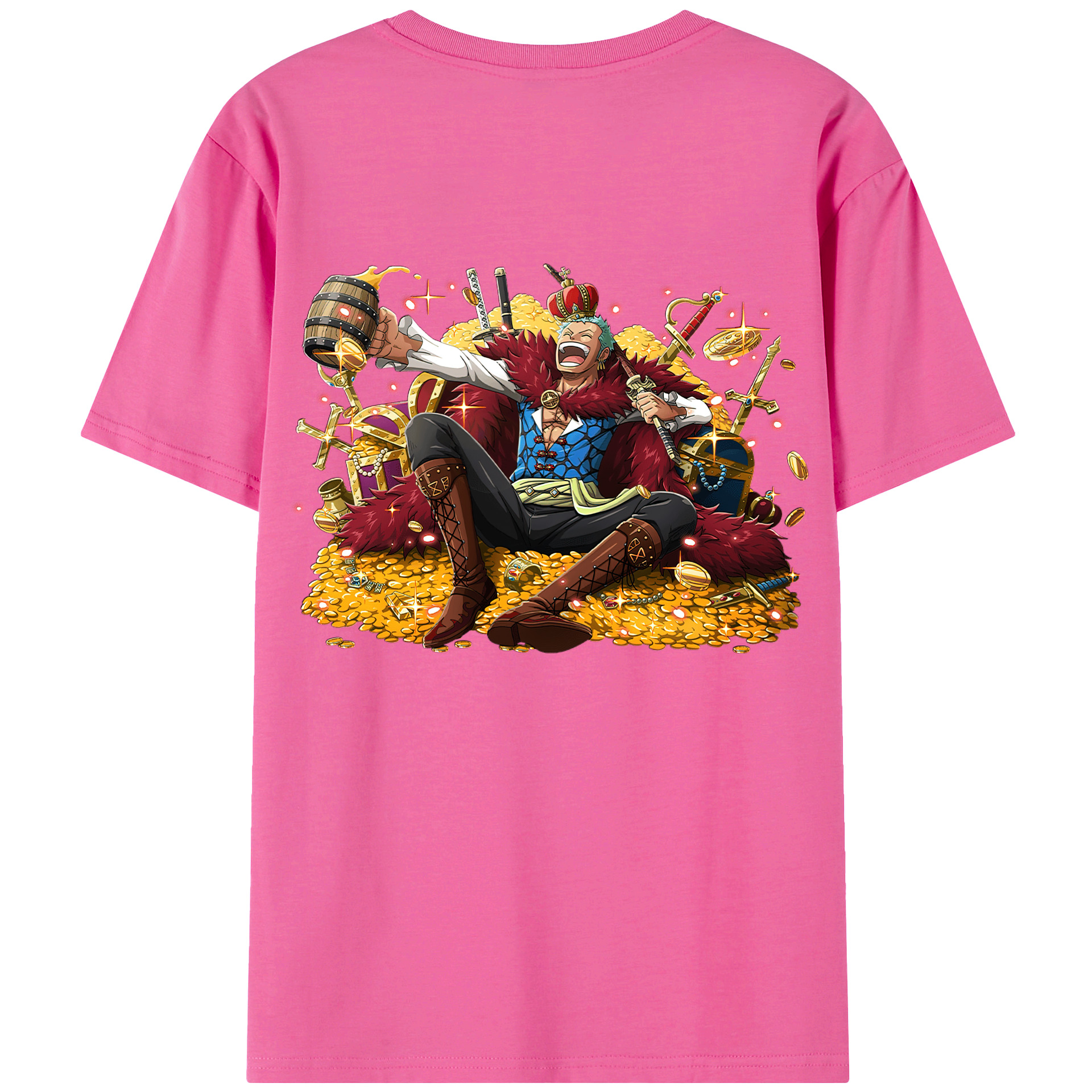 ワンピース ロロノア・ゾロ ONE PIECE Roronoa Zoro レディース半袖Tシャツ(バックプリント)